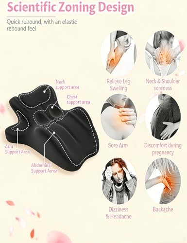 27 Degree Intimacy Pillow= All Perfect Position Easily for Hip & Back Support, Memory Foam Support Pillow, Discreet Ergonomic Wedge Pillow for Sleeping, Sitting, Recovery (Gray) - Image 7