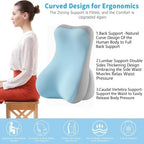 Ergonomic Multi-Angle Reading Pillow for Bed, Backrest Pillow for Sitting in Bed with Lumbar Support Cushion, Support for Back Pain Relief, Comfortable Back Cushion for Gaming, Pregnancy, Office Chair - Image 5
