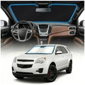 for Chevy Equinox Sun Shade Windshield Cover - Custom Fit Equinox Accessories 2010-2017 Sunshade Foldable UV Protection & Heat Shield Sun Visor Accessories by Unknown