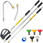 9 FT Pressure Washer Extension Wand with Handle Gun, 4000 PSI by Mechura