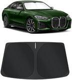 TINGLU Sun Shade for BMW i4 M50 2022-2024 2025 Accessories Windshield Sun Shade Window Shade UV Rays Protection Sun Visor Cover with Steering Wheel Sunshade Storage Bag by TINGLU
