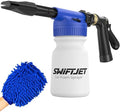 SwiftJet Car Wash Foam Gun + Wash Mitt - Works with Any Soap & Garden Hose by SwiftJet