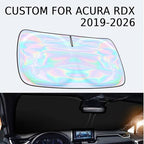 Windshield Sun Shade for Acura RDX 2019-2025 2026-4 Layers Sunshade Compatible with Acura RDX Foldable Front Window Sunshade Sun Visor Protector Block UV Rays Keep Your Car Cooler Car Accessories - Image 2
