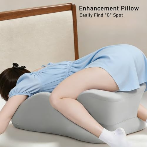 Memory Foam Ergonomic Rest Pillow, Couples Pillow for Intimacy 27 Degree, Reading Pillows for Sleeping, Enjoy Pain-Free Intimacy Again, Ideal for Massage Back Pain(Gray) - Image 6