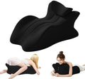Versatile Memory Foam Wedge Pillow with 27° Ergonomic Design, Removable Cover – All-in-One Support Forreading, Sleeping, Sitting & Relaxation,Black by Unknown