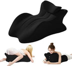 Versatile Memory Foam Wedge Pillow with 27° Ergonomic Design, Removable Cover – All-in-One Support Forreading, Sleeping, Sitting & Relaxation,Black by Unknown