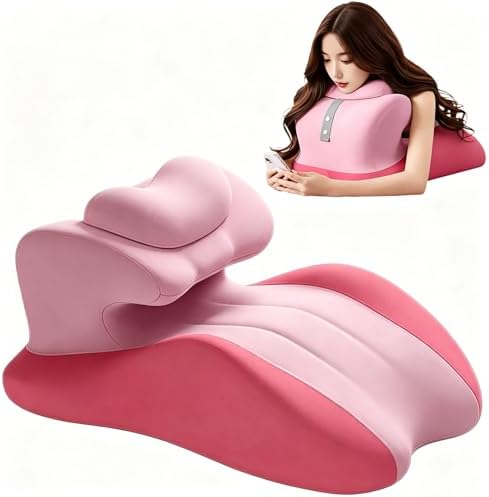 Intimate Pillow for Couples, Enhanced Support Memory Foam Triangle Wedge Pillow, Adjustable Ergonomic Positioning Cushion, Extra Large Adult Game & Bed Support Pillow (Pink) by Unknown