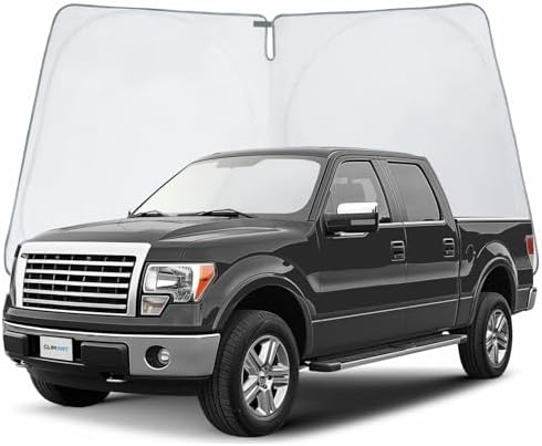 CLIM ART Windshield Sun Shade for Ford F150 2009-2014, Custom-Fit Foldable Car Sunshade, Vehicle Sun Protector, Front Auto Windshield Cover, Car Accessories - WS3036 by CLIMART