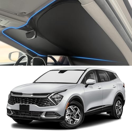Windshield Sun Shade for Kia 2023-2025 2026 Sportage Accessories (OEM Size) Auto Interior Front Window Sun Visor Heat Protection by YOJOJOCO