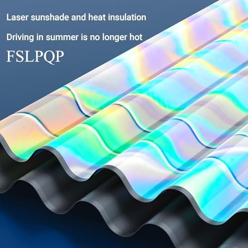 Windshield Sun Shade with Storage Pouch Keep Interior Cool, Foldable Laser Titanium Silver Front Window Shield Blocker Screen Visor Protector Cover Universal Fit for Car Truck SUVs (S) - Image 3
