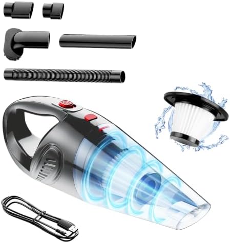 Small Portable Handheld Vacuum Cleaner - Hand Car Vacuum High Power by YFIXQNSU