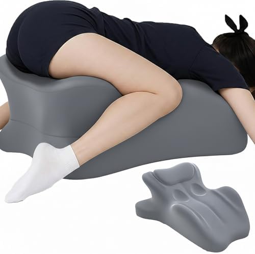 Intimacy Sweet Spot Pillow, Couples Pillow for Sleeping Ergonomic 27° Angle Memory Foam Wedge Pillow Multi-Functional Lounger Cushion for Support & Back(Gray) by Unknown