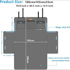 Car Cargo Liner for Dogs for Jeep Wrangler JL 2 or 4 Doors 2018-2024,Pet Cargo Mat Trunk Mat Dog Seat Mat Trunk Mat Protector Car Boot Cover Mat Pet Seat Cover Mat - Image 3