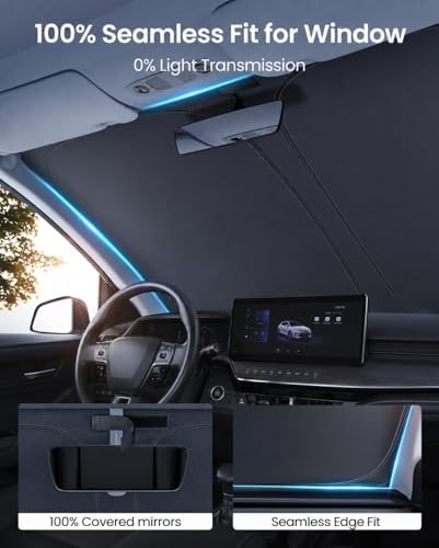 REEVAA Upgraded for Toyota Corolla 2019-2026 Windshield Sunshade [Tailored Fit, 99% Sun Protection] Foldable Sun Shade Car Accessories with Storage Bag - Image 5