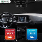 Windshield Sun Shade for 2015-2024 2025 Dodge Challenger Accessories Front Window Sunshade with 210T Sun Visor Protector Blocks UV Rays Heat Sun Shield Keep Car Cooler - Image 6
