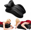 Intimacy Couples Pillow, 27° Ergonomic Memory Foam Wedge Pillow-Reading Reclining Positioning Support,Contoured Waist Neck Back Support Bed Rest-Removable Cover by Unknown