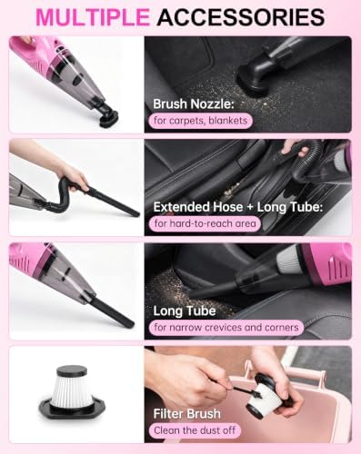 THINKWORK Car Cleaning Kit with Vacuum,Deep Cleaning for Interior Detailing - Image 3