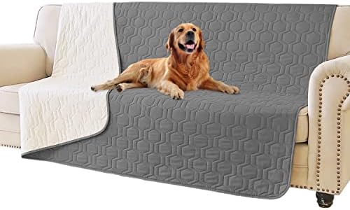 Waterproof Blanket Couch Cover for Dogs Non-Slip Pet Sofa Protector | Tcksstex Non-slip waterproof couch cover scratch resistant machine washable protects sofa bed car（68x82- Dark Grey） by TcksstexFauxFurDogBedCover