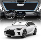 for Lexus RX 350 450h Sun Shade Windshield Cover - Custom Fit RX Accessories 2023-2025 2026 Sunshade Foldable UV Protection & Heat Shield Sun Visor Accessories by Unknown