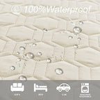 Waterproof Blanket Couch Cover for Dogs Non-Slip Pet Sofa Protector | Tcksstex Non-slip waterproof couch cover scratch resistant machine washable protects sofa bed car（52x82-Ivory） - Image 2