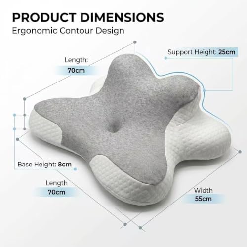 Luxurious Memory Cotton Lovers Pillow with ergonomics is an Ideal Choice for Reading, Waist Protection, deep Support for Intimate Posture and Prevention of gastroesophageal Reflux.，Purple - Image 3