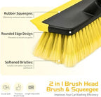 Ordenado 56" Car Wash Brush with Long Handle, Soft Bristle& Rubber Squeegee - Image 4