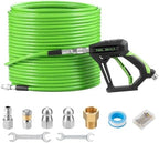 Tool Daily Sewer Jetter Kit for Pressure Washer 150 FT, Power Washer Gun by ToolDaily