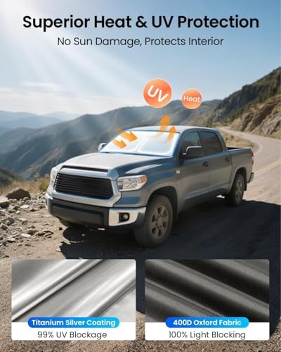 REEVAA Car Windshield Sunshade for Toyota Tundra (2026-2022) - Image 4