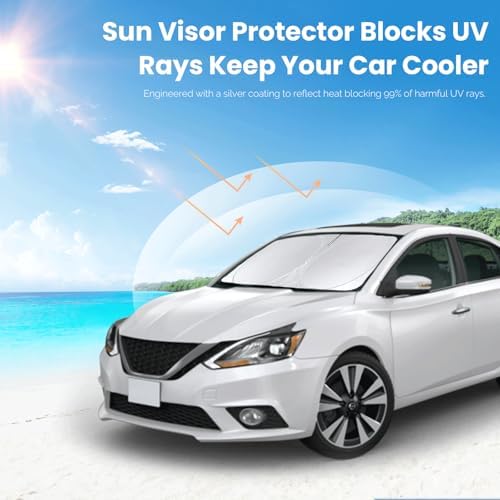 Windshield Sun Shade for Nissan Altima Sedan 2019-2024 2025 2026 Sunshade - Image 4