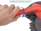 Retractable Double Head Car Wash Brush 360° Rotating Long Handle Car Cleaning Kit Brush Chenille Microfiber Car Wash Mop Not Hurt Paint Scratch Free((Single Set + 1 Spare Brush Head) - Image 4