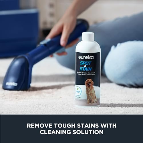 EUREKA Portable Carpet and Upholstery Cleaner, Spot Cleaner for Pets, Stain Remover for Carpet, Area Rugs, Upholstery, Coaches and Car, 50.7oz Large Water Tank, NEY100 with Cleaning Formula, Blue - Image 6