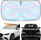 Windshield Sun Shade for Mazda CX-5 2017-2024 2025 2026-4 Layers Sunshade Compatible with Mazda CX-5 Foldable Front Window Sunshade Sun Visor Protector Block UV Rays Keep Your Car Cooler by Unknown