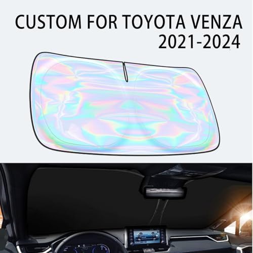 for Toyota Venza 2021 2022 2023 2024 Windshield Sun Shade - Custom Fit Toyota Venza 4 Layers Sunshade Foldable Front Window Sunshade Sun Visor Protector Block UV Rays Keep Your Car Cooler - Image 2