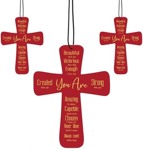 Fumete 24 Pcs Christian Gifts for Women Cross Car Air Fresheners Bulk by Fumete