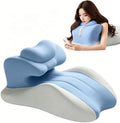 Intimate Pillow for Couples, Enhanced Support Memory Foam Triangle Wedge Pillow, Adjustable Ergonomic Positioning Cushion, Extra Large Adult Game & Bed Support Pillow (Blue) by Unknown