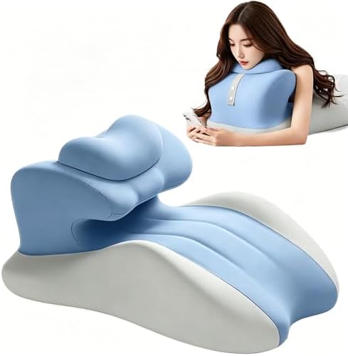 Intimate Pillow for Couples, Enhanced Support Memory Foam Triangle Wedge Pillow, Adjustable Ergonomic Positioning Cushion, Extra Large Adult Game & Bed Support Pillow (Blue) by Unknown