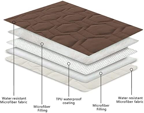 Waterproof Blanket Couch Cover for Dogs Non-Slip Pet Sofa Protector | Tcksstex Non-slip waterproof couch cover scratch resistant machine washable protects sofa bed car（40x50-Chocolate） - Image 4
