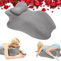 Intimacy Pillow Wedge - Sweet Spot Pillow for Couples, Memory Foam Ergonomic Support Cushion, Multi-Position Couples Pillow, Removable Washable Cover for Relaxation & Play (Full Grey) by Paxato