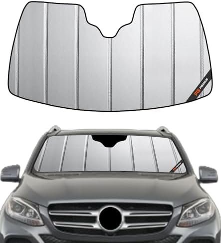 Pigenius Windshield Sun Shade for Mercedes-Benz GLE SUV 2016-2019, GLS SUV 2017-2019 Custom Front Window Sunshade - Safeguard by Pigenius