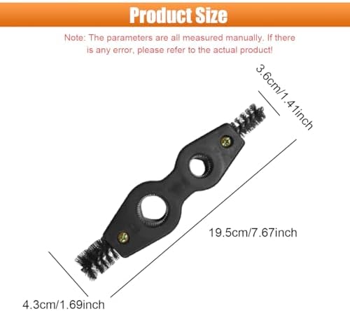 4 in 1 Car Battery Terminal Cleaning Brush, Anti-Rust Copper Pipe Cleaner, Anti-Corrosion Battery Terminal Brush, Universal Marine Plumbing Installation Soldering Brazing Accessories (Black) - Image 2