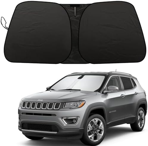 Foldable Front Windshield Sunshade fit for Jeep Compass 2017-2025 by GZSH