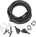 4805742AC Windshield Washer Nozzles Kit for 09-24 Dodge RAM 1500-5500 Jeep Patriot Compass Replaces OEM # 4805742AB, 5116079AA Wiper Spray Washer Jet with 3-meter Fluid Hose and 6 Connectors by YIENAKFUNAutoPart