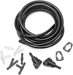 4805742AC Windshield Washer Nozzles Kit for 09-24 Dodge RAM 1500-5500 Jeep Patriot Compass Replaces OEM # 4805742AB, 5116079AA Wiper Spray Washer Jet with 3-meter Fluid Hose and 6 Connectors by YIENAKFUNAutoPart