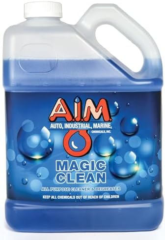 AIM Chemicals Magic Clean Multipurpose Cleaner - Industrial & Car Detailing - Cleans Cars, Trucks, SUVs, Boats, RVs - Effective Wheel & Tire Cleaner - Powerful Degreaser - Heavy Duty Use, 1 Gal by AIMChemicals