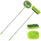 2 Pack Car Wash Brush with 62" Long Handle for Exterior Truck, RV, Boat by YUJOIBAN