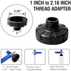 ESP Foam Cannon Adapter Converter 1 inch to 2.16inch, Leak-Proof Threaded Universal Connector, Anti-Slip for Most Foam Bottles & Nozzles - Image 3