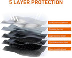 6 PCS Car Windshield Sunshades, Reflective Sun & Heat Insulation Shield Kit, Double-Sided Full Blackout Privacy Protection Cover, Foldable Shade for Most Cars SUVs (Silver) - Image 4