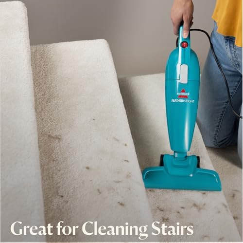 Bissell 2033 Featherweight Stick Lightweight Bagless Vacuum and Electric Broom with Crevice Tool for Hard Floors and Carpets, Blue - Image 5