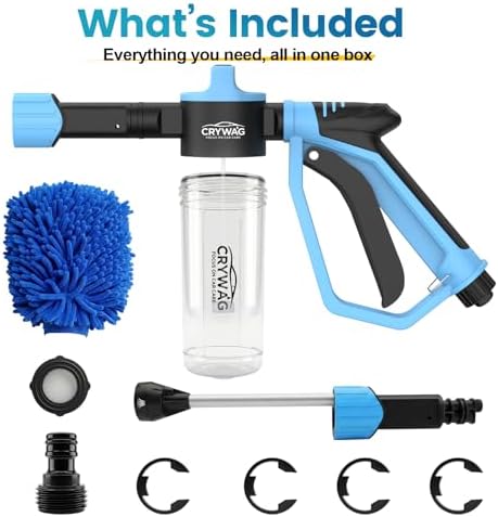 Car Wash Foam Gun for Garden Hose, with Microfiber Wash Mitt, Foam Sprayer - Image 6