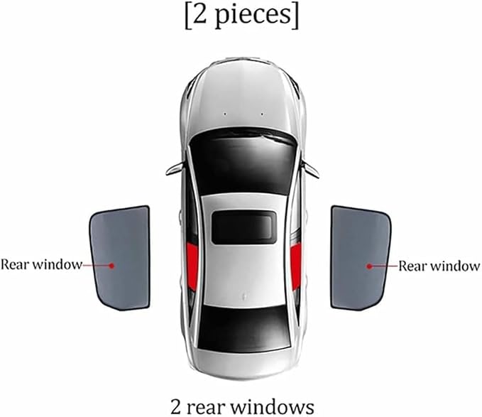 Car Side Window Sunshades for Acura RDX 2016-2023, Magnetic UV Protection Shades for Front/Rear Windows, Heat Resistant Sun Visor Shield Accessories - Image 2